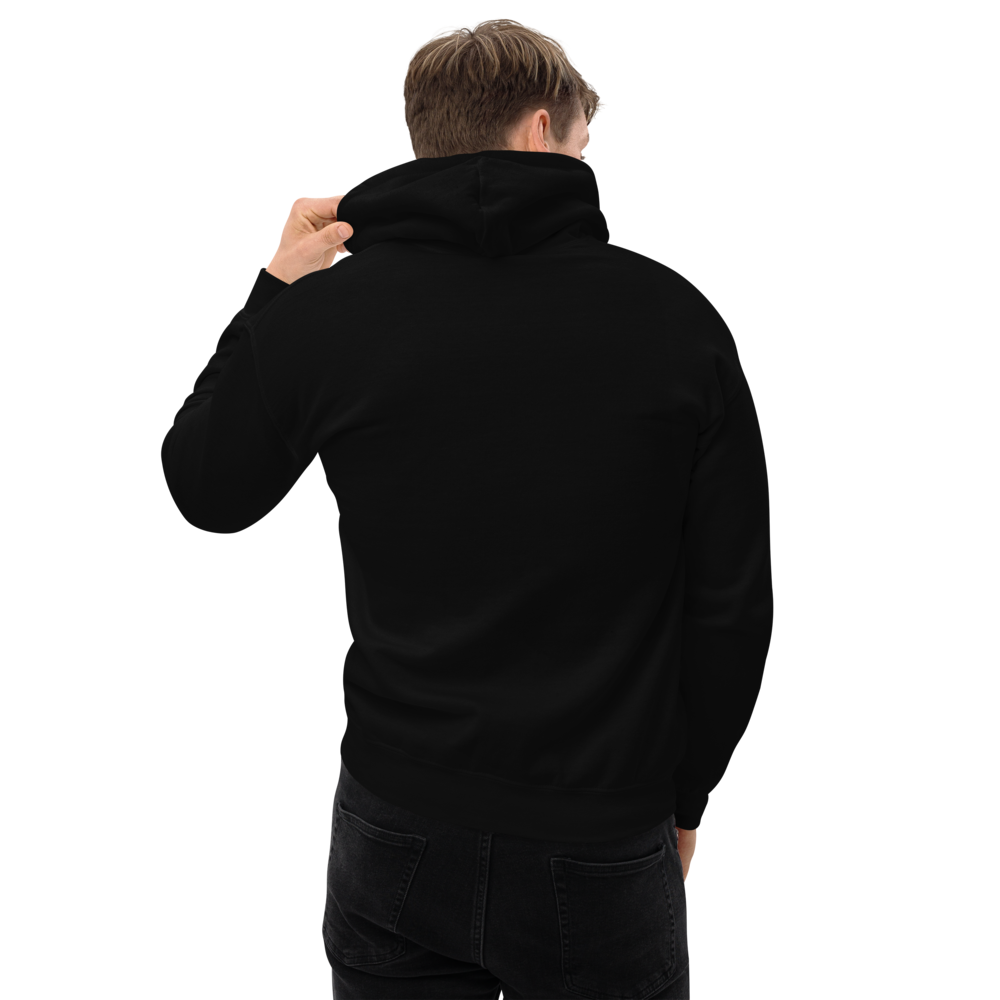 Xcelfit Pastel Black Minimal Logo Hoodie