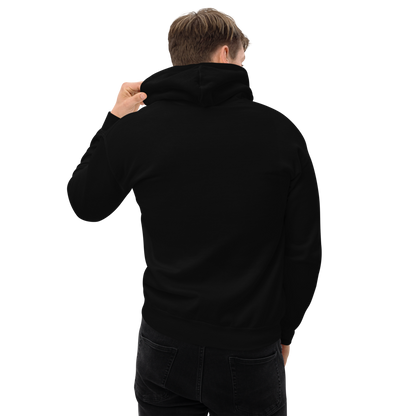 Xcelfit Pastel Black Minimal Logo Hoodie