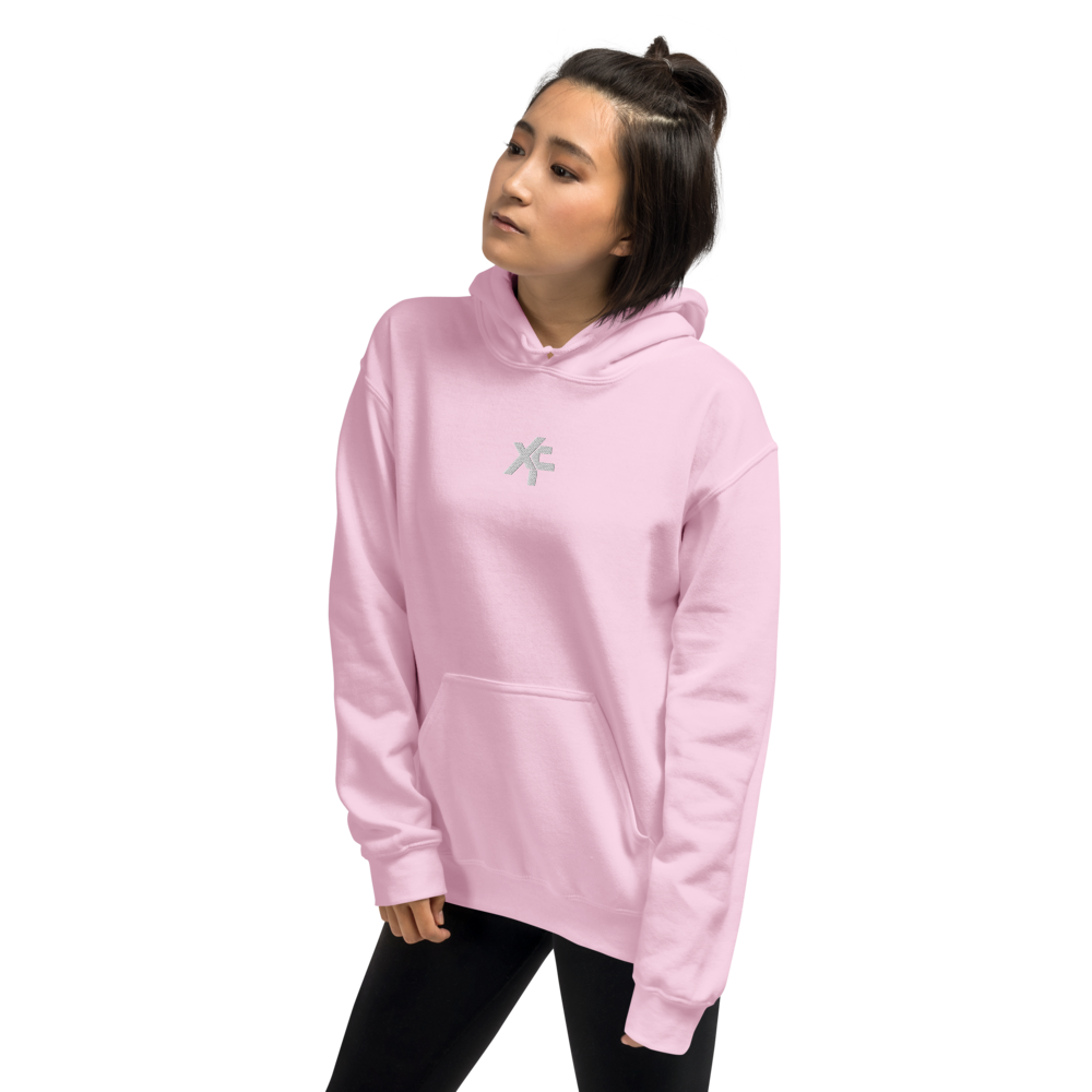 Xcelfit Pastel Pink Minimal Logo Hoodie